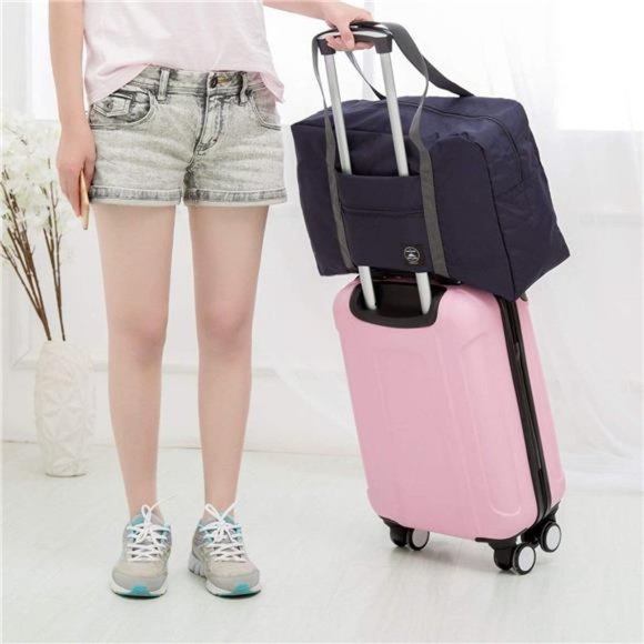 FOLDABLE Travel Duffel Bag 1112 Dark Blue - Picture 7 of 7
